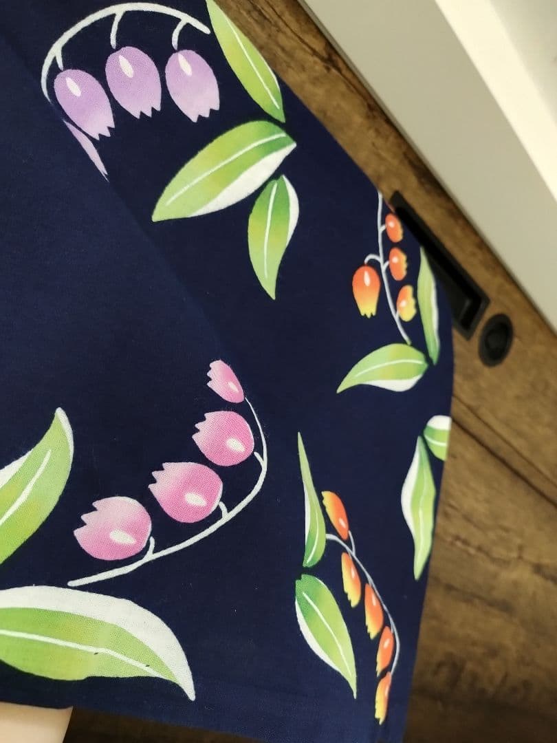 注染染め 手縫い 浴衣 すずらん 鈴蘭 低身長さん - メルカリ