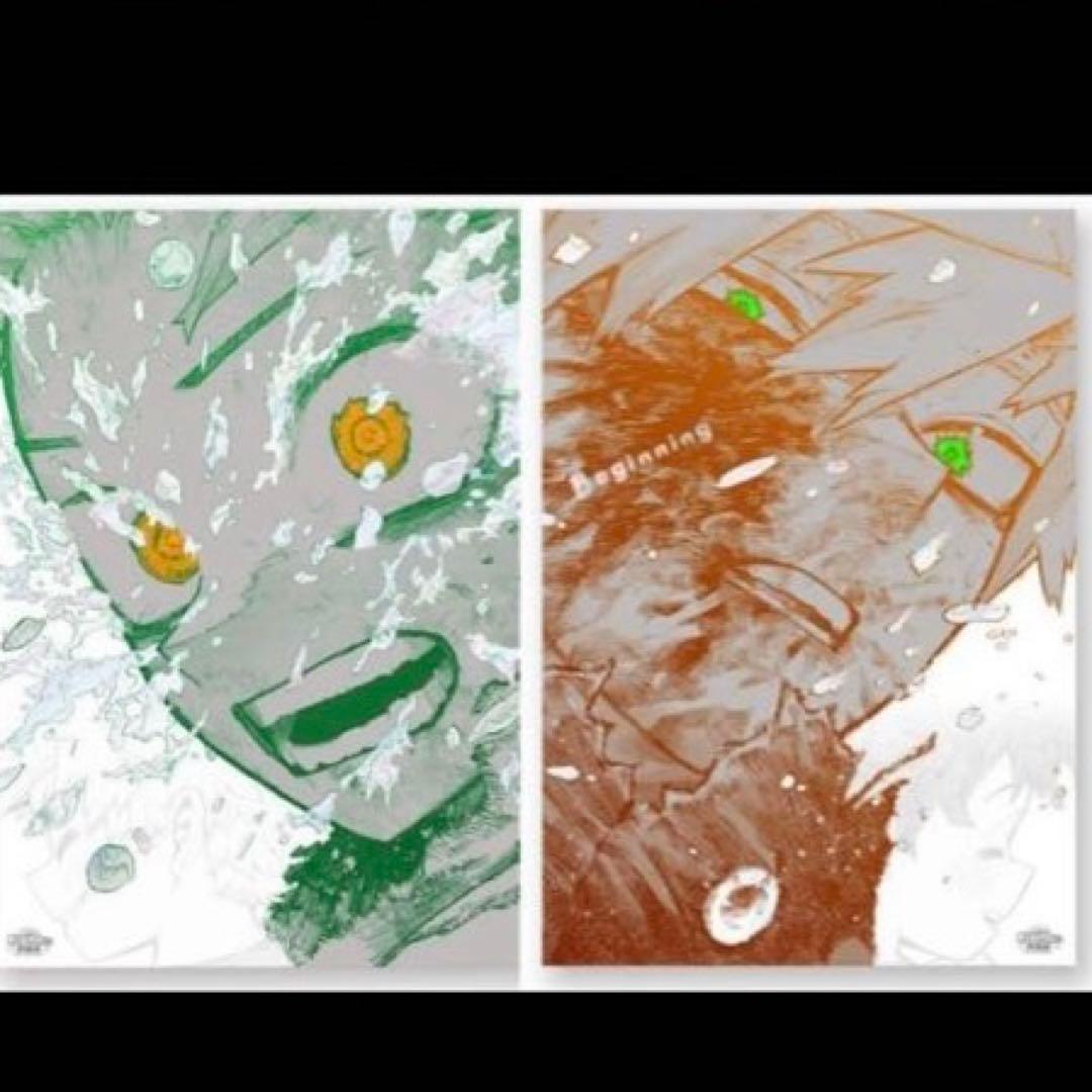 僕のヒーローアカデミア 原画展 A2アートポスター The beginning ヒロアカ】原画展 A2アートポスター2枚セット 【The Beginning