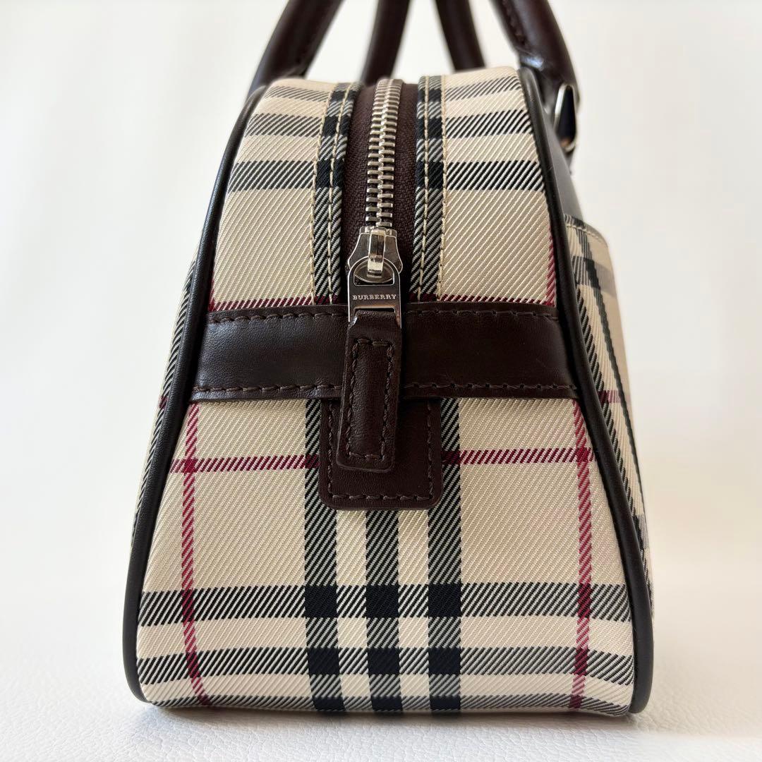 未使用品 BURBERRY ノバチェック ミニボストンバッグ ハンドバッグ