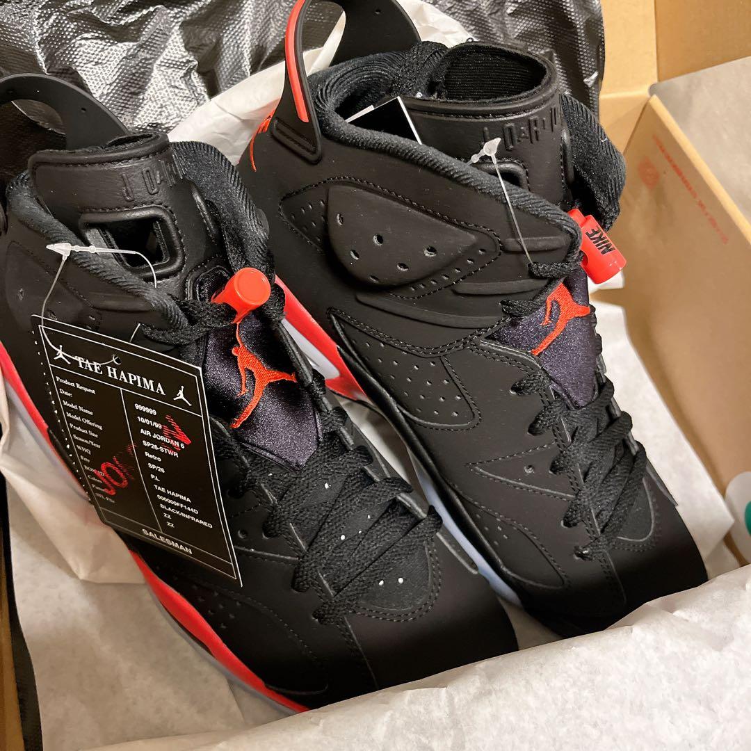 エア ジョーダン 6 インフラレッド ブラックSalesman 27.0 - メルカリ