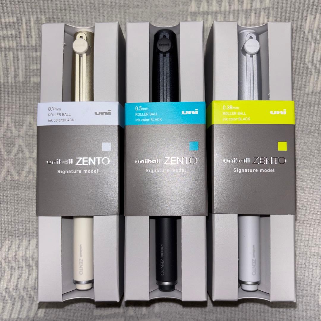 新品】uniball ZENTO ユニボールゼント シグニチャーモデル 3本 - メルカリ