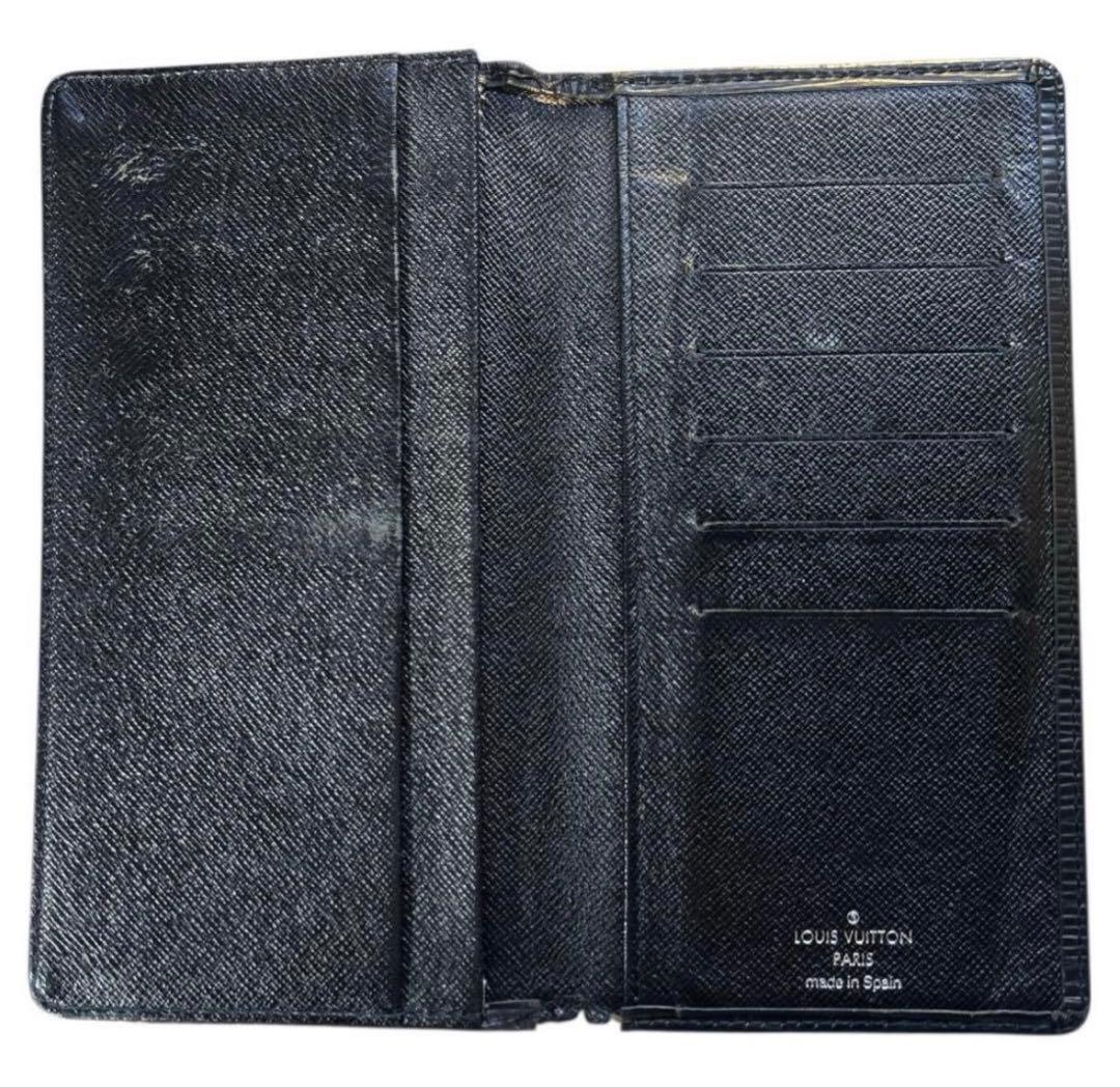 ルイヴィトンエピレザー ブラックエピ長財布 2つ折り - メルカリ