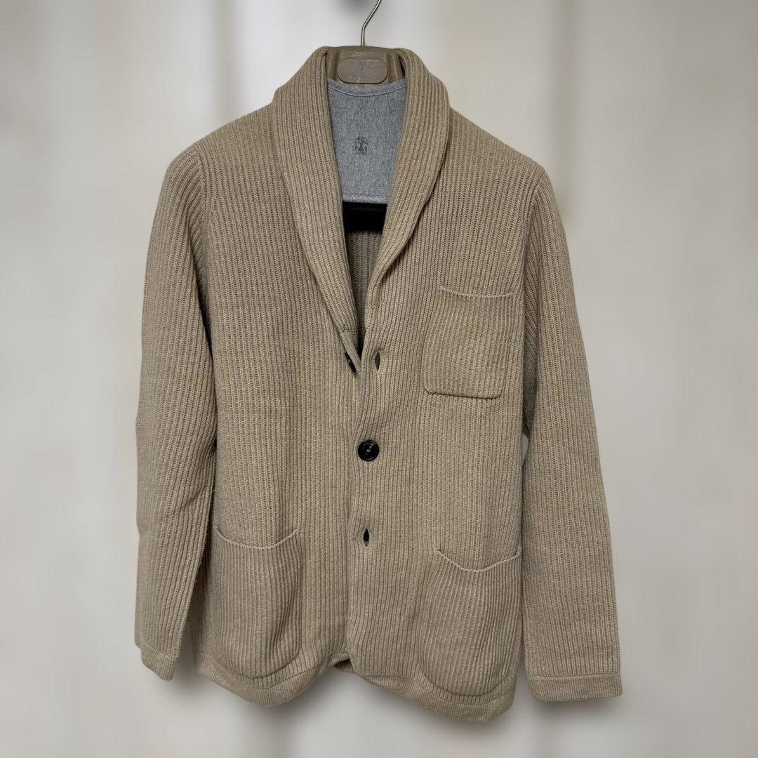 BRUNELLO CUCINELLI カシミヤ カーディガン ベージュ BRUNELLO CUCINELLI - 【美品】 BRUNELLO CUCINELLI / ブルネロ
