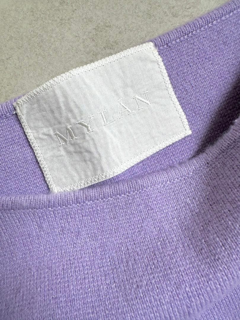 L*t様 定価8.2万 MYLAN ラッフルプルオーバー 7分袖ニット - メルカリ