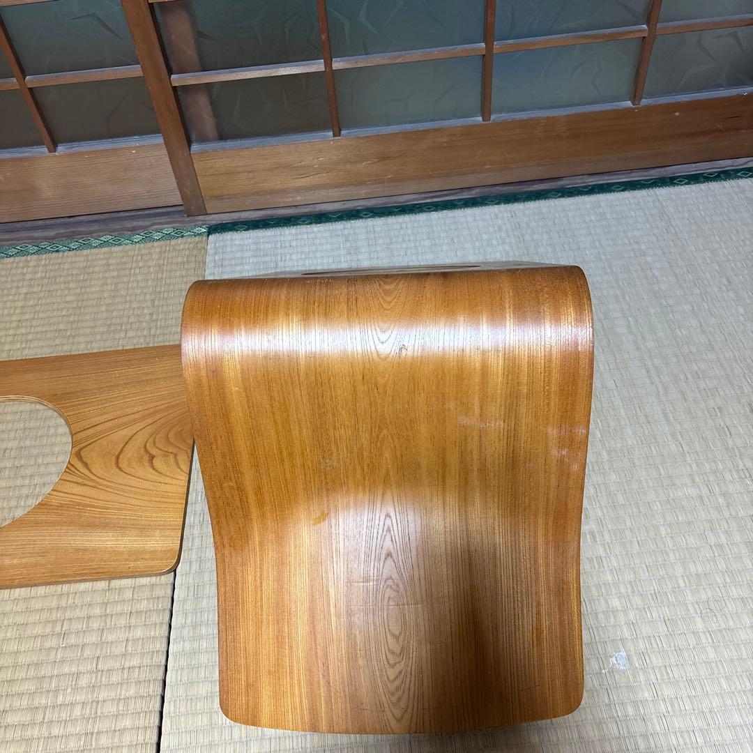 天童木工 曲線デザイン 座椅子 2脚セット 天童木工