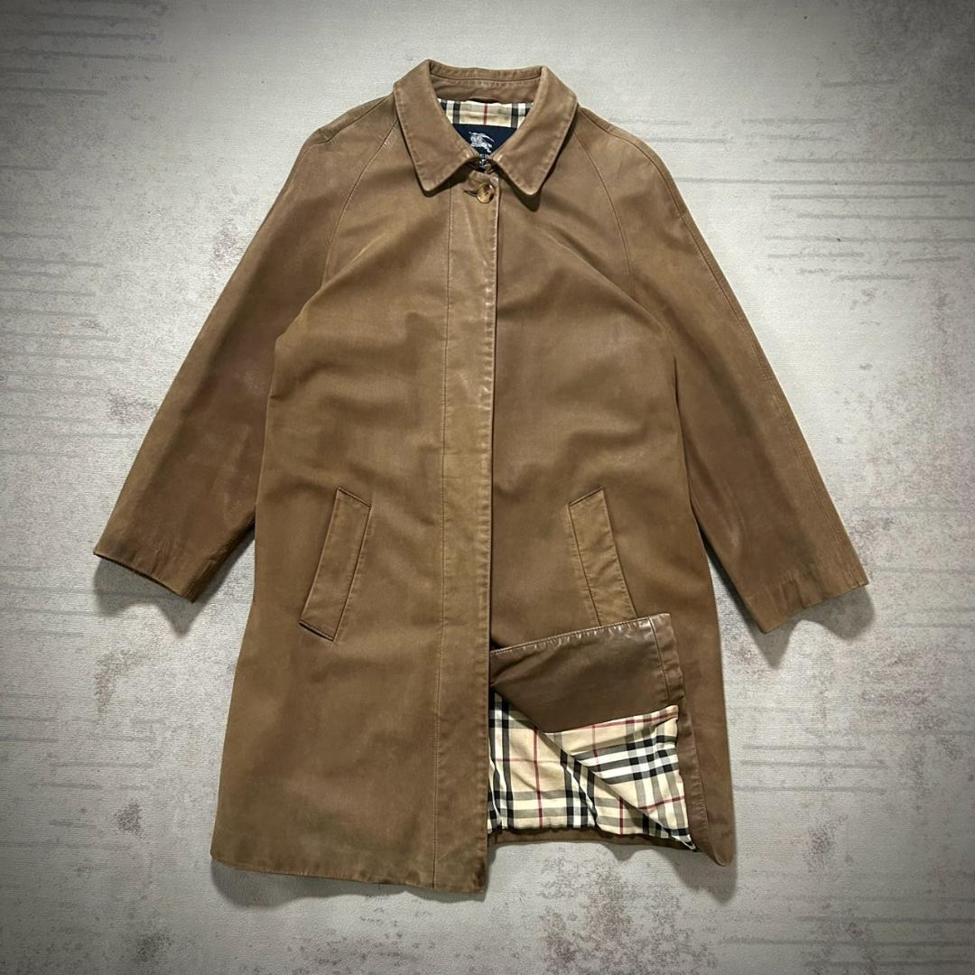 美品 BURBERRY 90's 入手困難 オールレザー L相当 ノバチェック 極美品】BURBERRY がま口 ノバチェック シャドーホース 折財布 - メルカリ