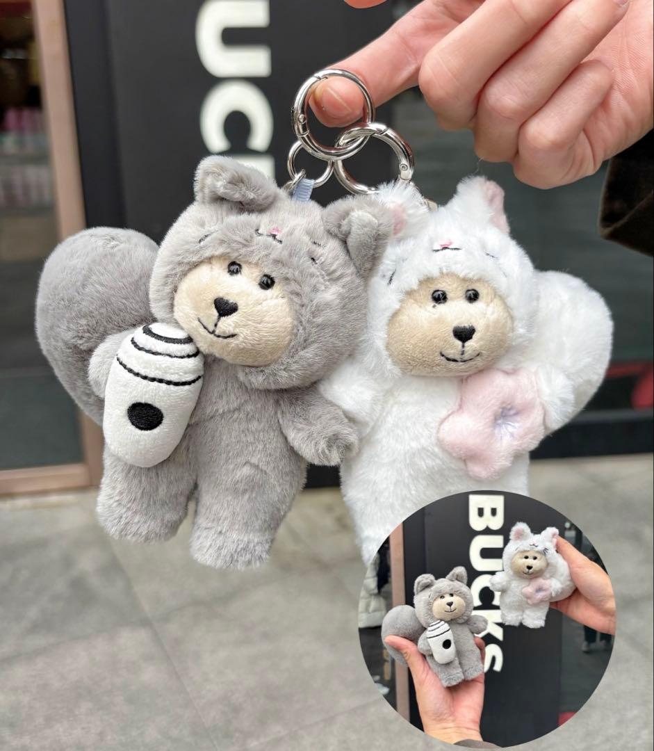 台湾 スターバックス 26 '桜 猫 ペア ペアリスタ キーホルダー - メルカリ