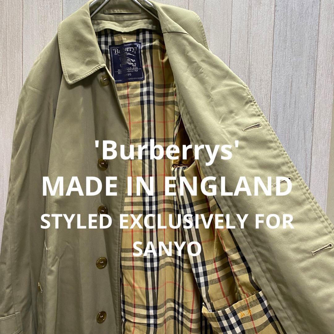 希少！バーバリー ステンカラーコート 英国製 特別仕様 三陽商会別注