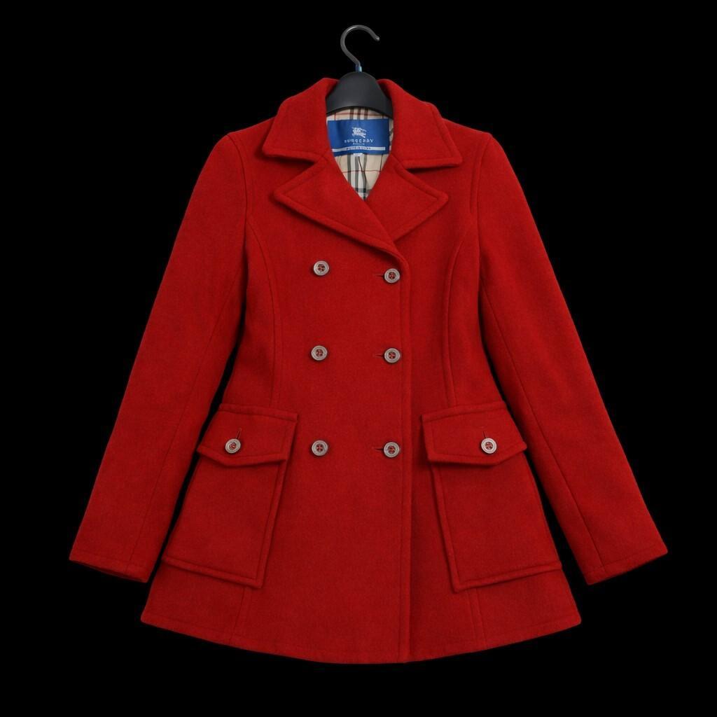 極美品 バーバリーブルーレーベル Pコート ジャケット 赤 38 - メルカリ