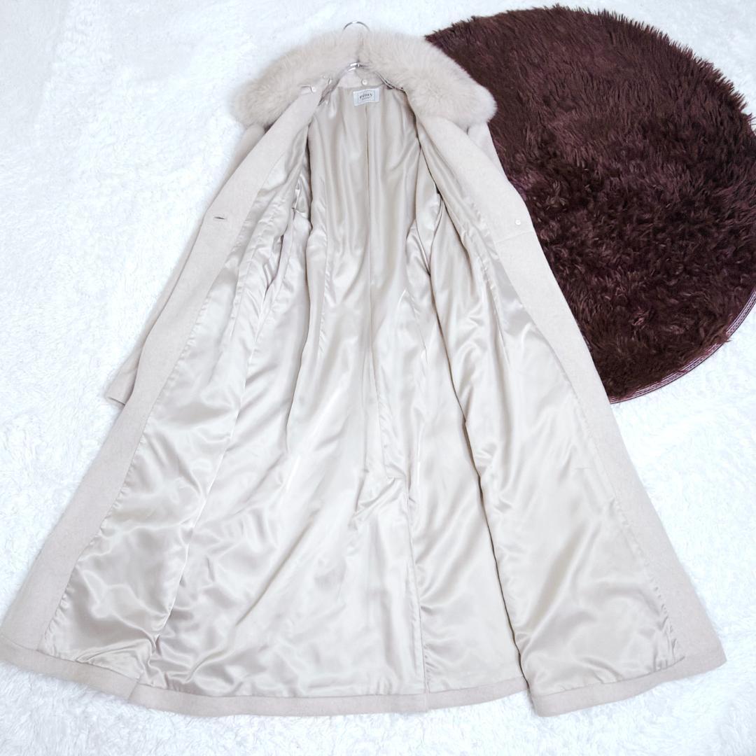 希少✨ eimy istoire フォックスファー ロングコート ベルト ファー