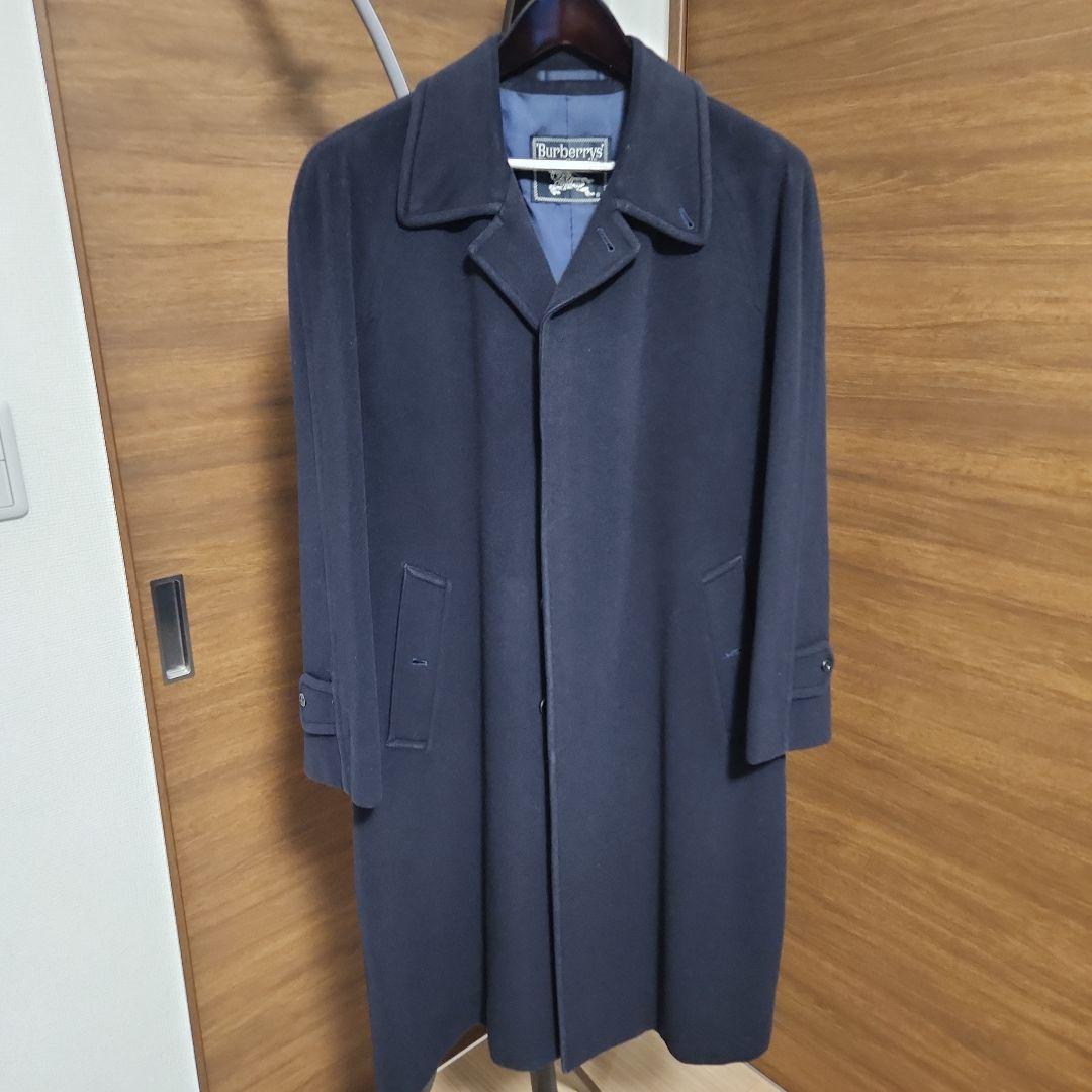 【美品】BURBERRY　ロングコート　ネイビー　Lsize相当 burberry/バーバリー通販 | ロング カシミアブレンド ケンジントン