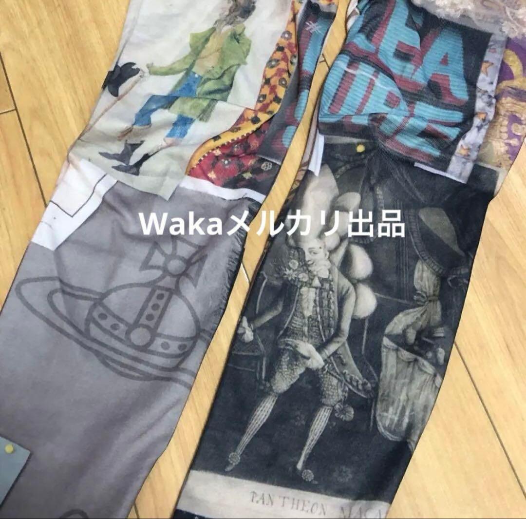 ロココ柄　オーブ　絵画柄　タイツ　ヴィヴィアンウエストウッド Vivienne Westwood ACCESSORIES（ヴィヴィアンウエストウッド