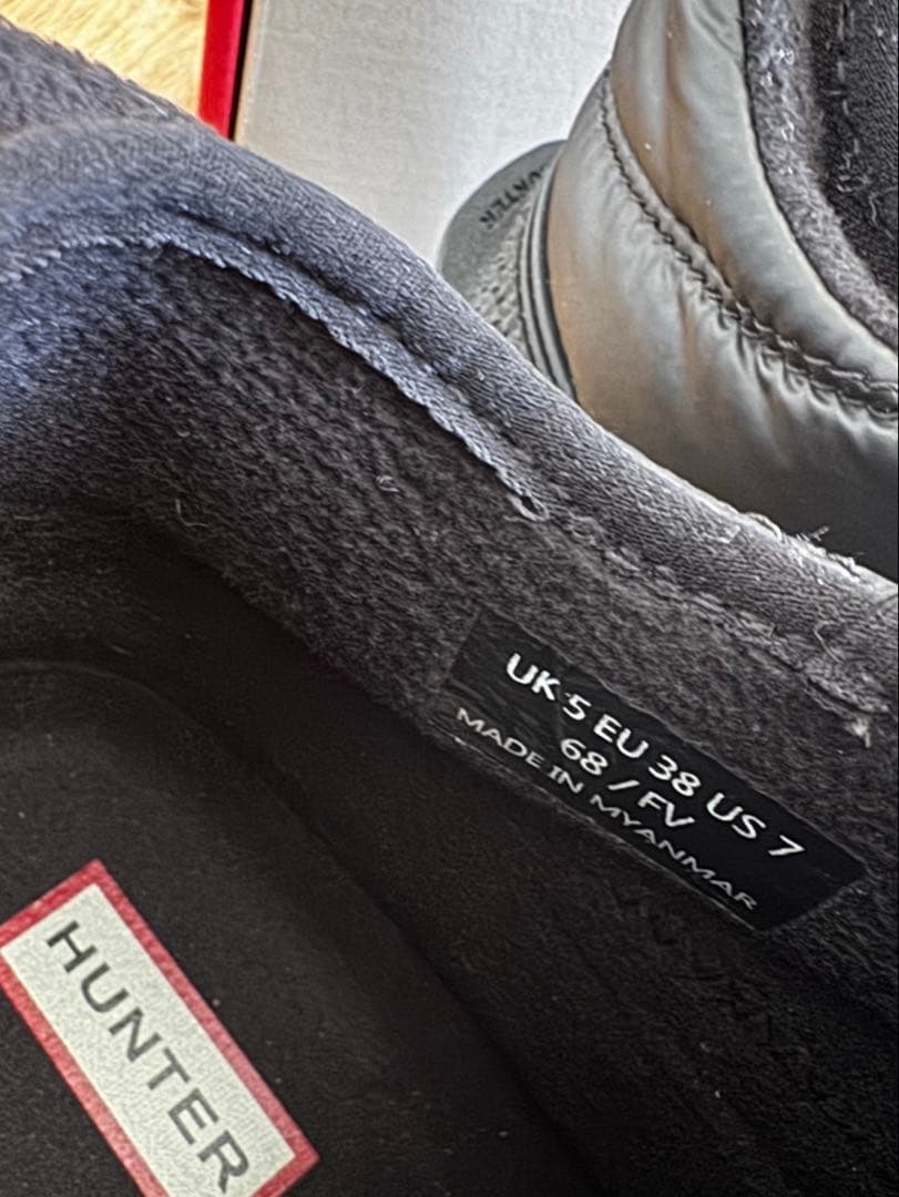 HUNTER 防水ブーツ ブラック UK5 EU38 US7 K107391033 - 靴特別