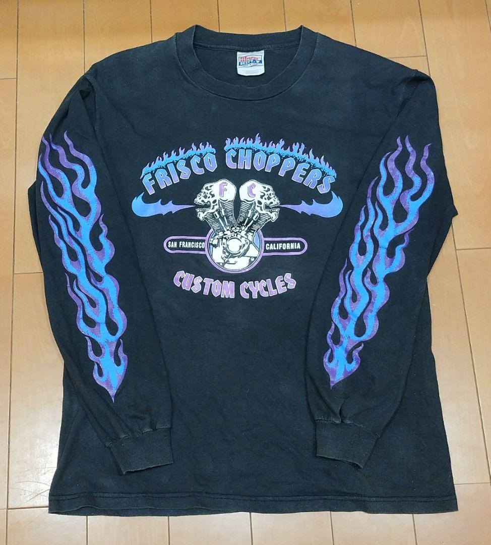 古着 フリスコチョッパーズ 当時物 ブルーフレイム ヴィンテージ 90s ビンテージ フリスコチョッパーズ Tシャツ ハーレーダビッドソン