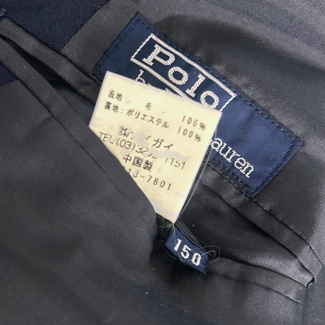 ポロバイラルフローレン 紺ブレ ダブル ジャケット 金ボタン ネイビー