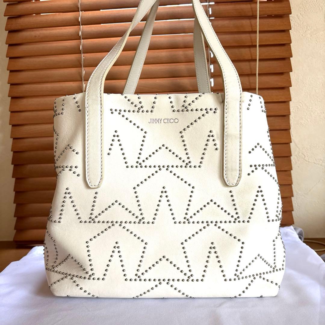 ジミーチュウ】 トートバッグ ソフィアS ＋星チャーム ☆スタッズ