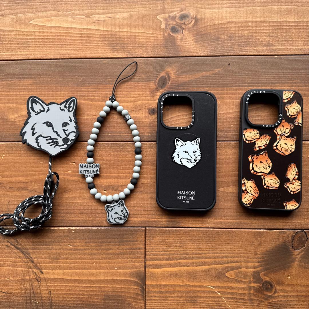 CASETiFYケースティファイ メゾンキツネ iPhone15Pro４点セット MAISON KITSUNE x CASETIFY フォックスヘッド iPhone ケース | Maison