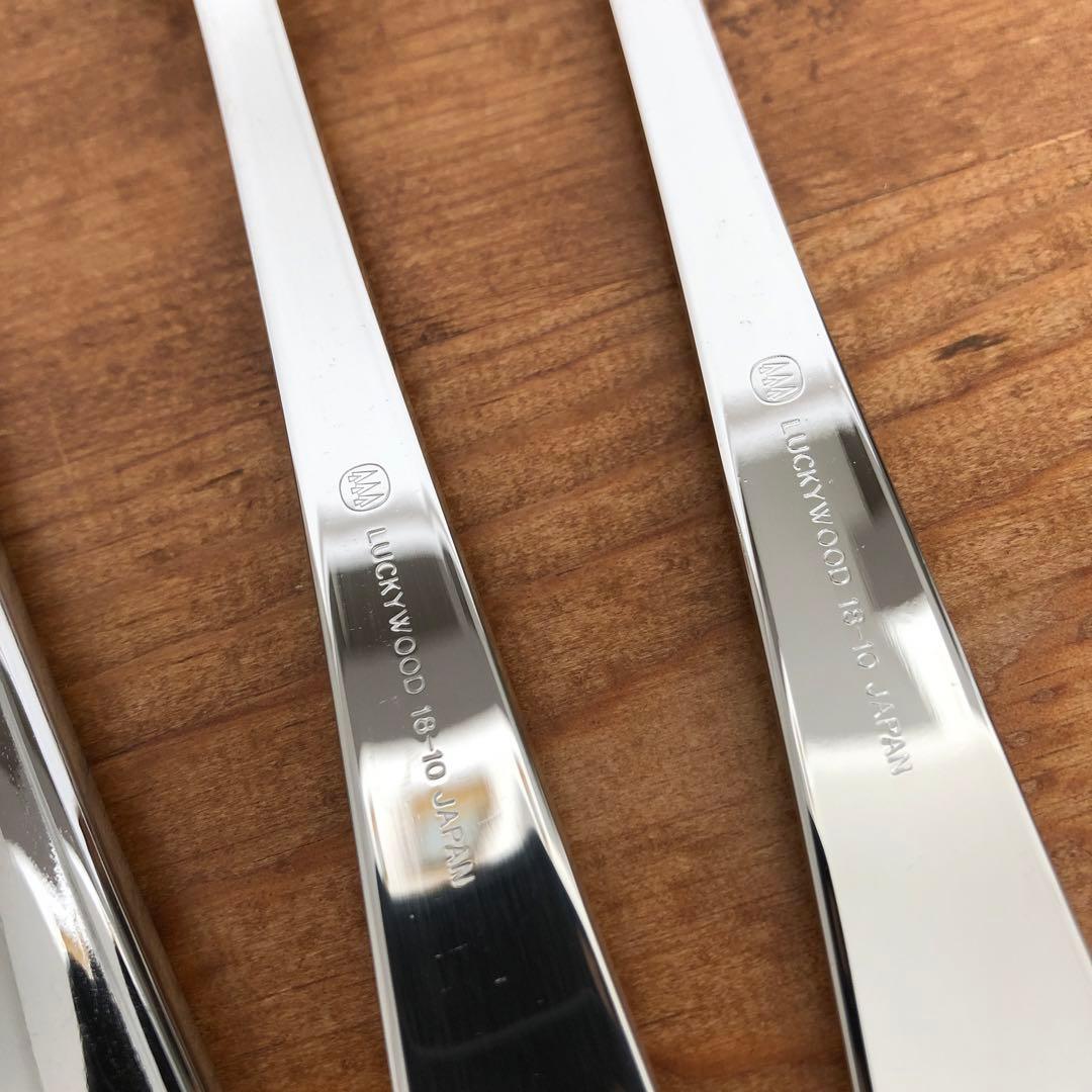 未使用 ラッキーウッド マリエッタ カトラリー40本セット リボン