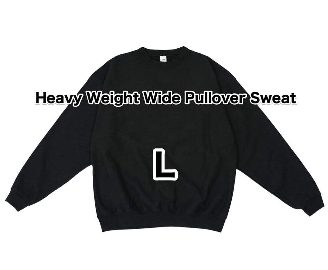 Ovy Heavy Weight Wide Pullover Sweat L 黒 HF-56-BLACK-ADAM1.jpg?v=