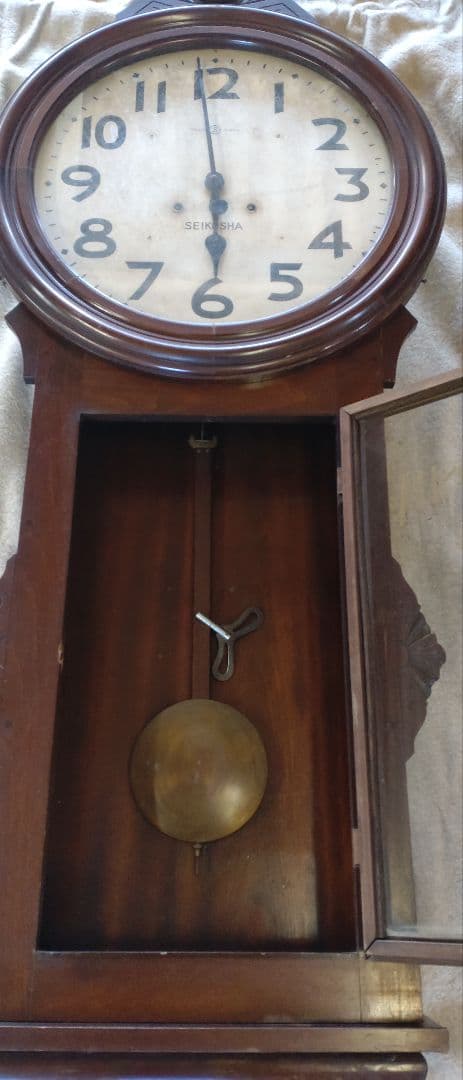 公家實さま専用　SEIKOSHA 木製振り子時計　大