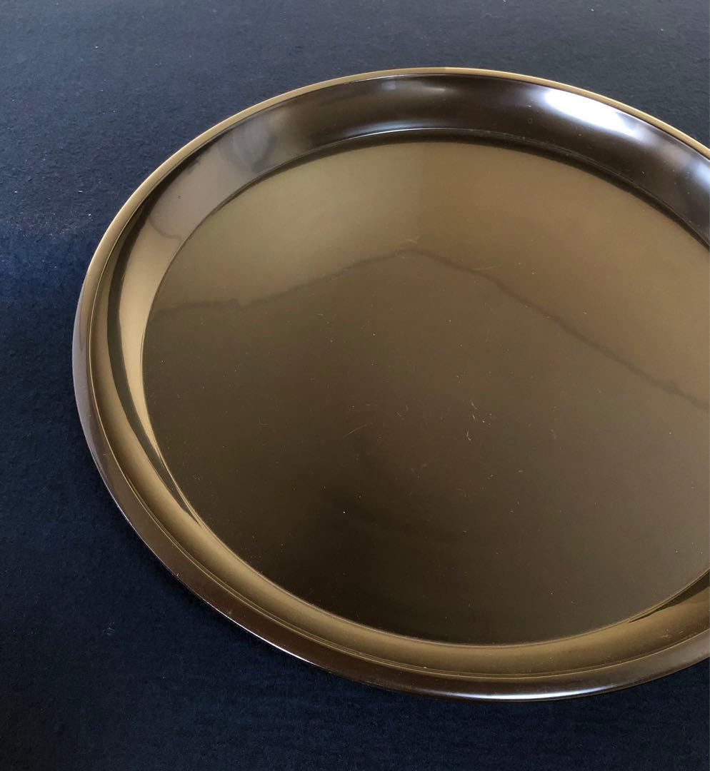 ❗️割引《R》茶道具 真塗 大円盆 木製漆器 元箱　251125え6