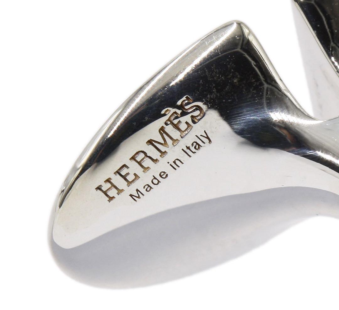 E2829 エルメス SV925 デザイン カフス カフリンクス - メルカリ