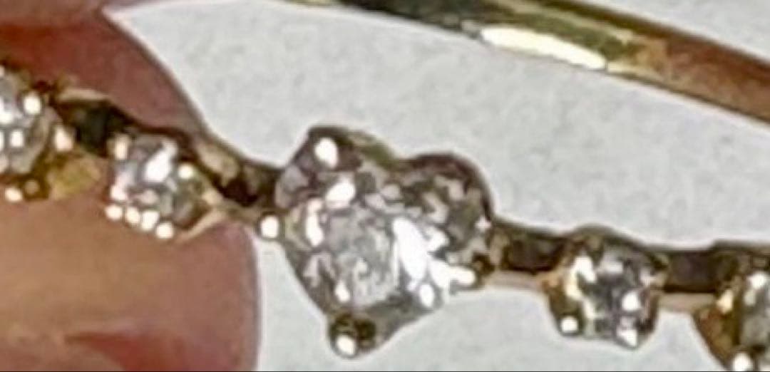 定価11万9900円 AHKAH ハートシェイプ ダイヤモンド リング 9.5号