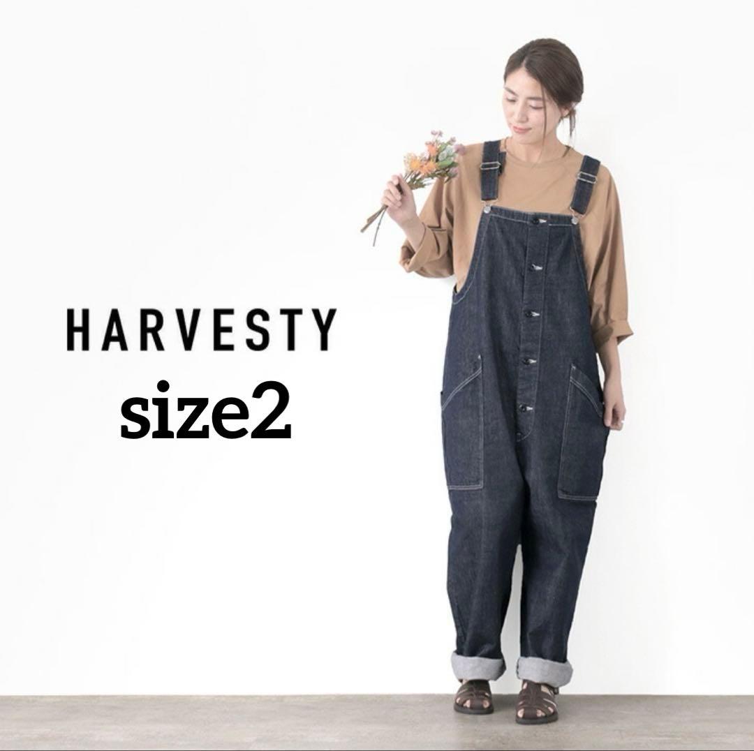 HARVESTY/ハーベスティ デニムオーバーオール サイズ2 HARVESTY,ハーベスティ,USED DENIM OVERALLS,ユーズドデニム