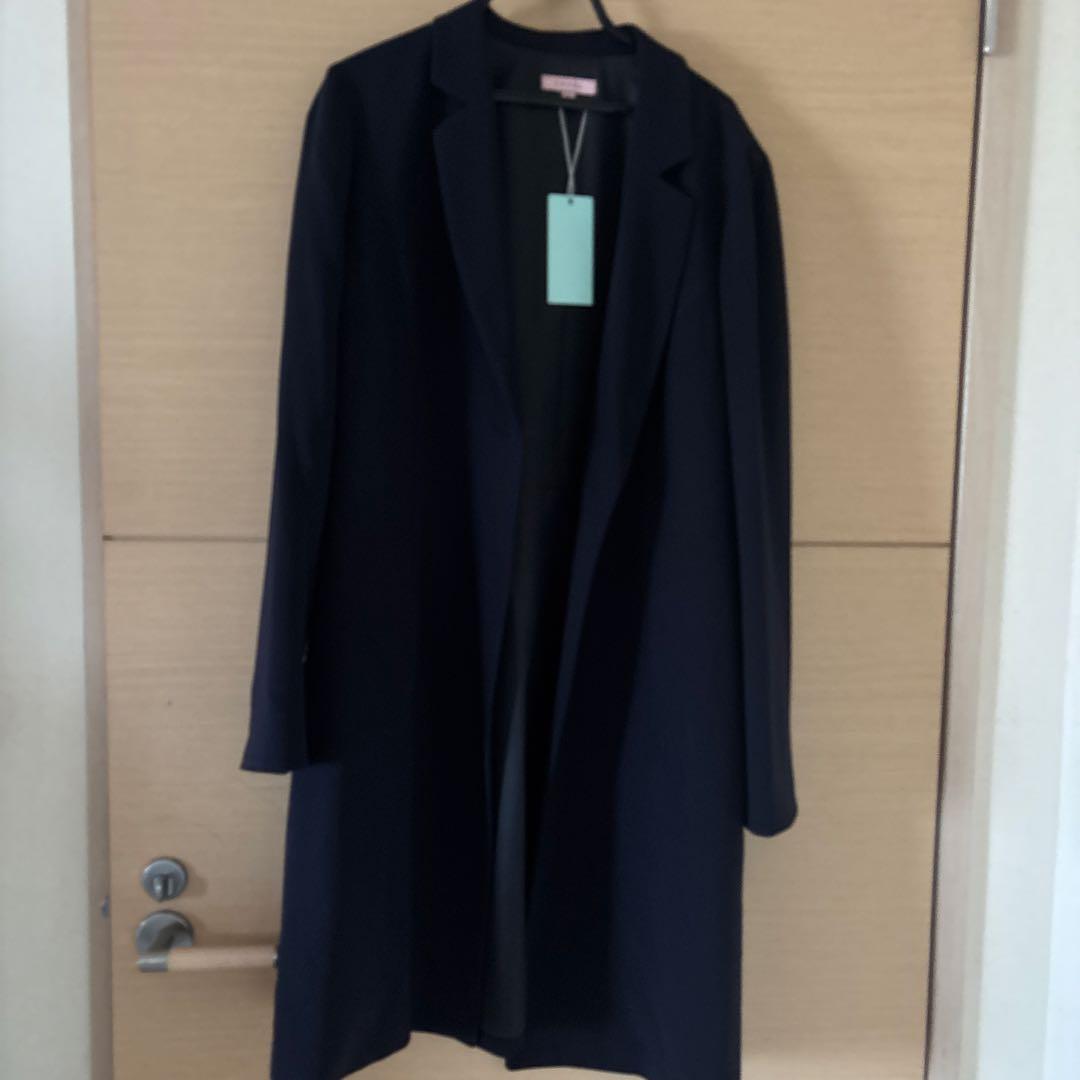 TOCCA ネイビー チェスターコート サイズ6 トッカ スプリングコート TOCCA（トッカ） コート アウター ENVELOPE コート レディース