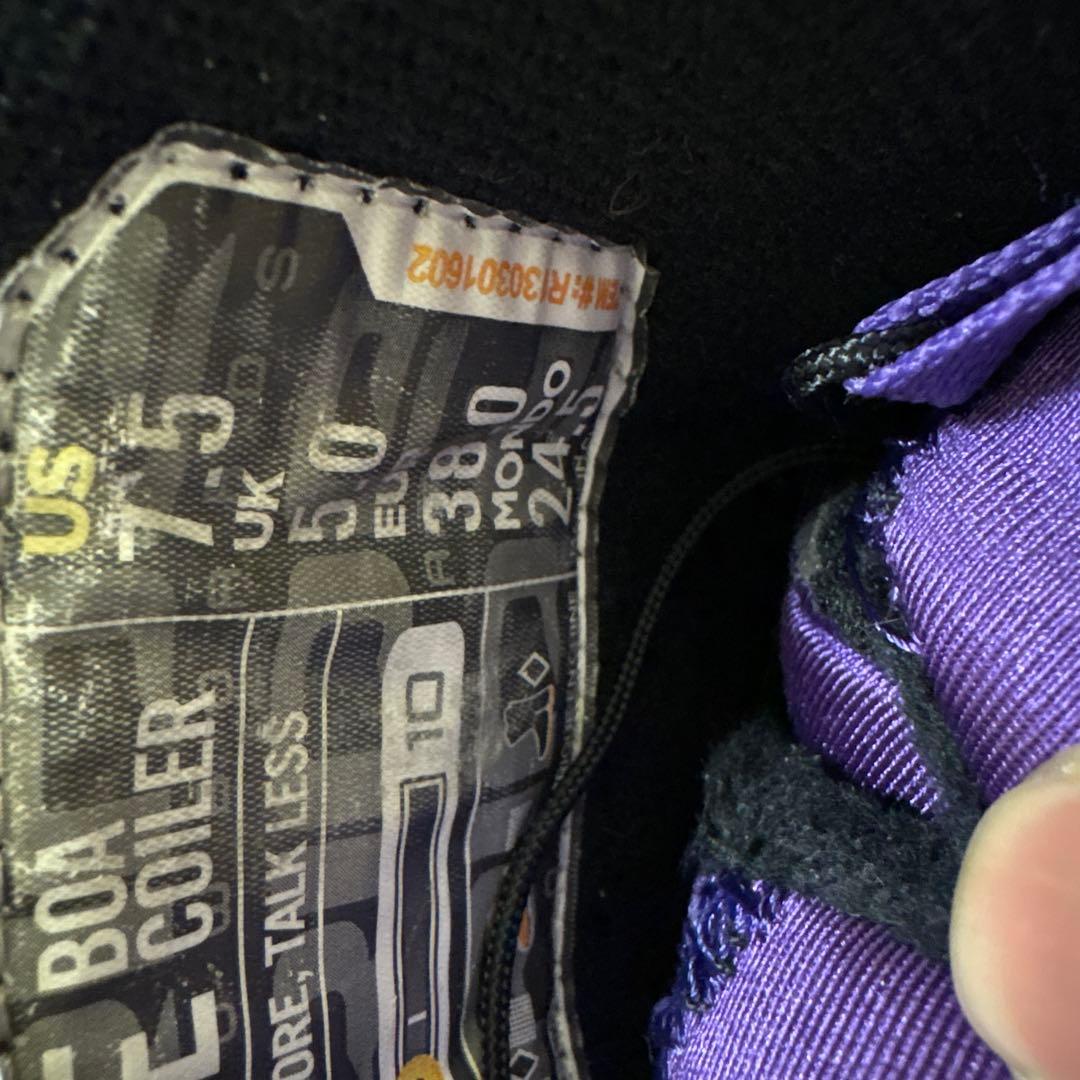 【希少】RIDE SAGE BOA COILER 24.5cm パープル仕様