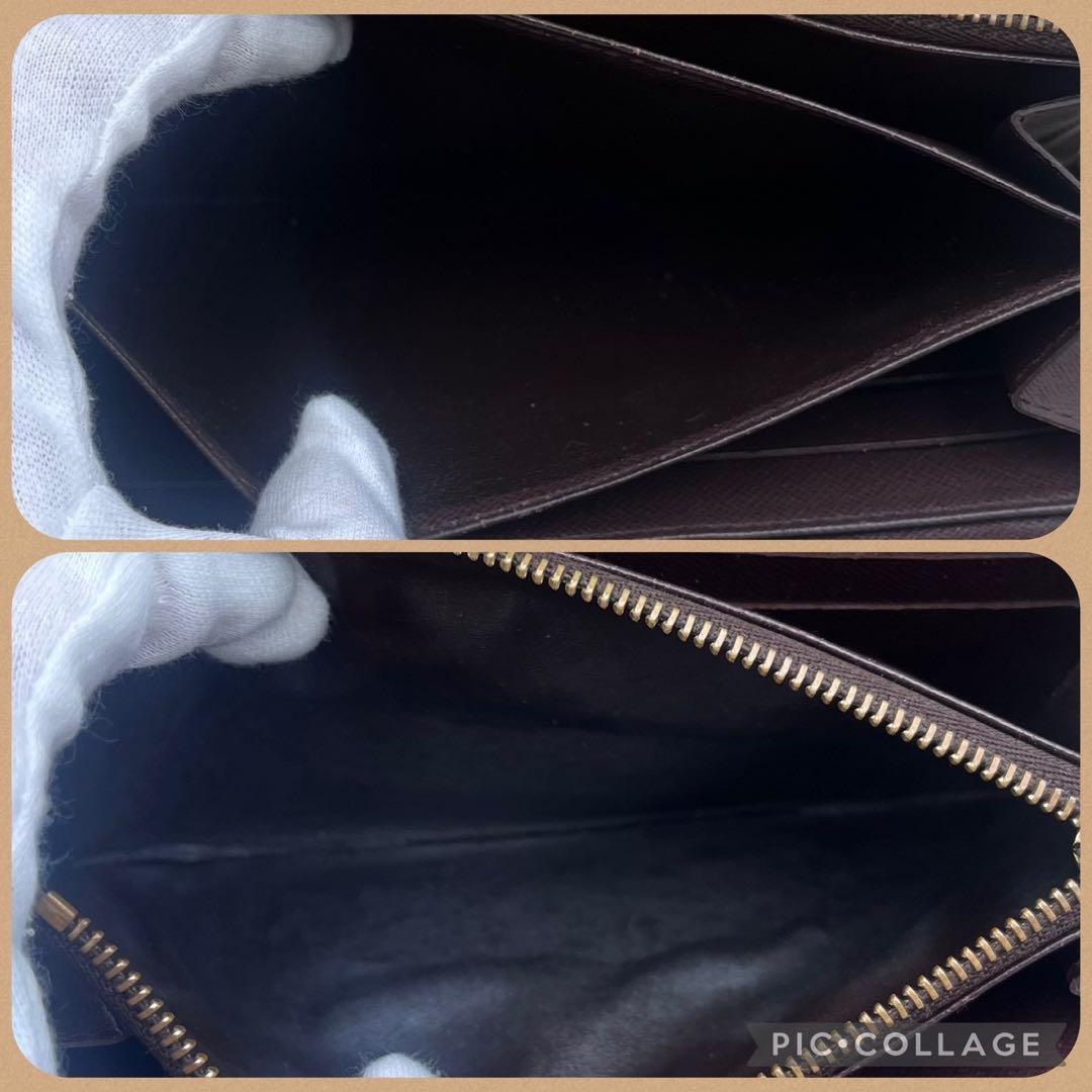 美品】ルイヴィトン ダミエ エベヌ ジッピーウォレット長財布 箱・保存