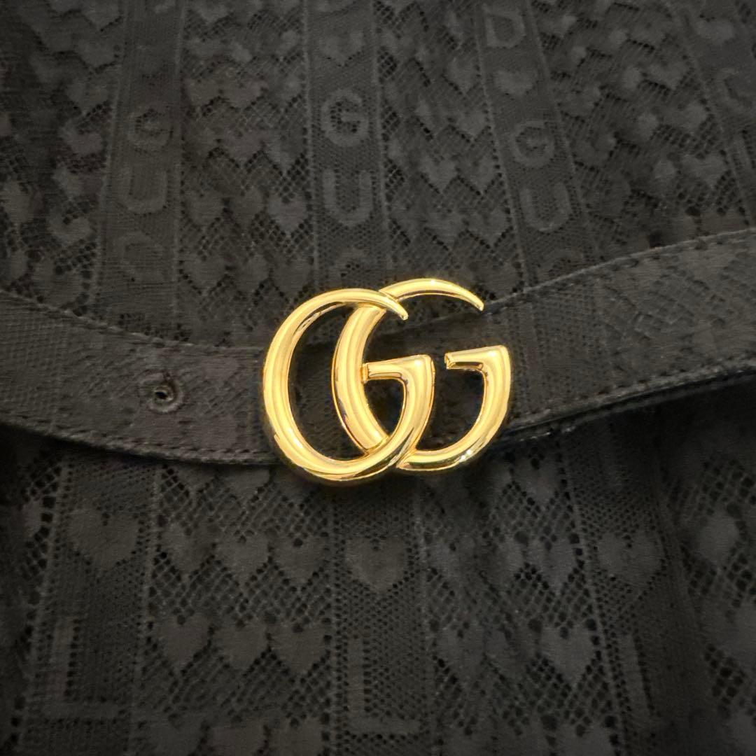 rio様専用 ブラックレースドレス GUCCIベルト付き - メルカリ