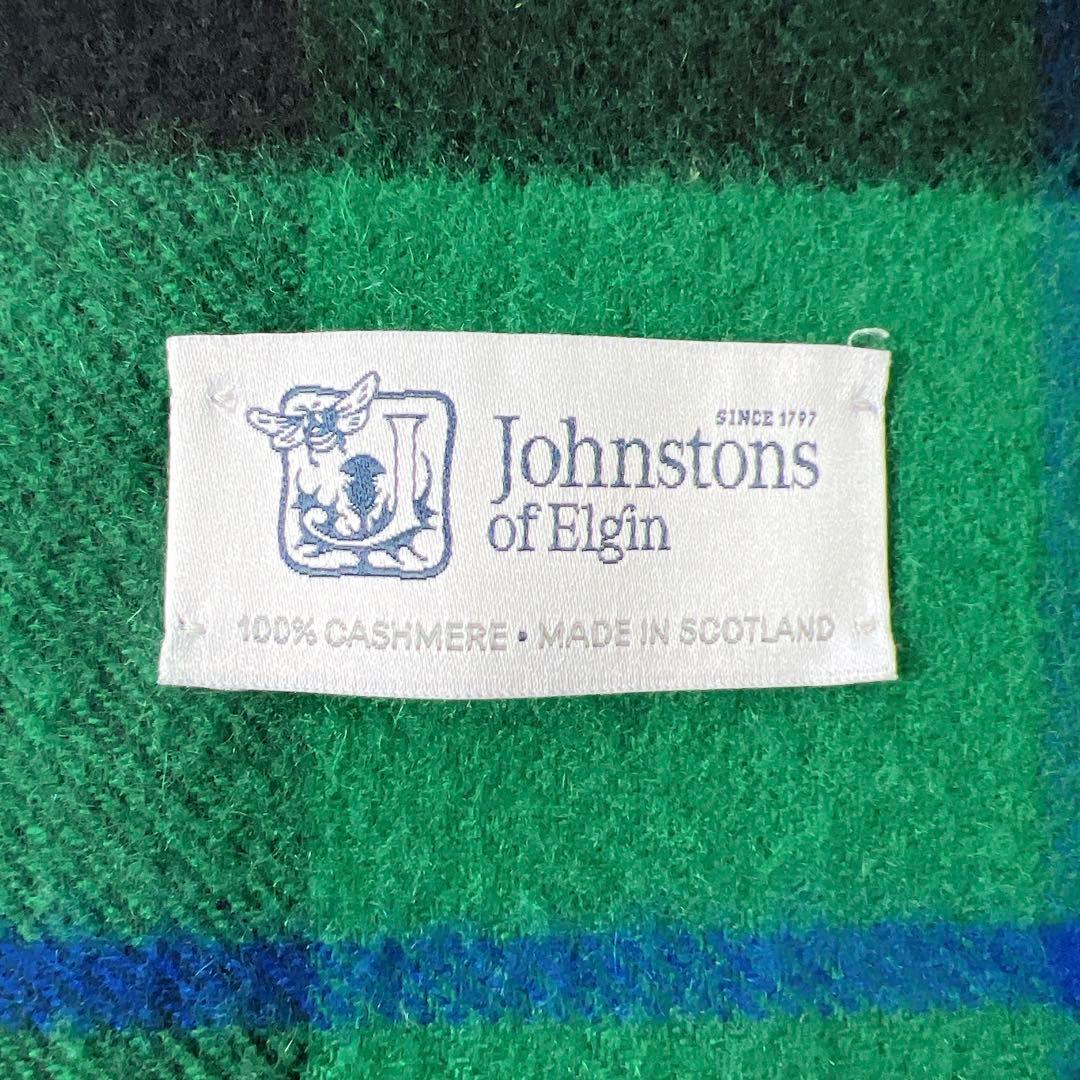 極美品》ジョンストンズオブエルガン Baird ベアード カシミヤ大判