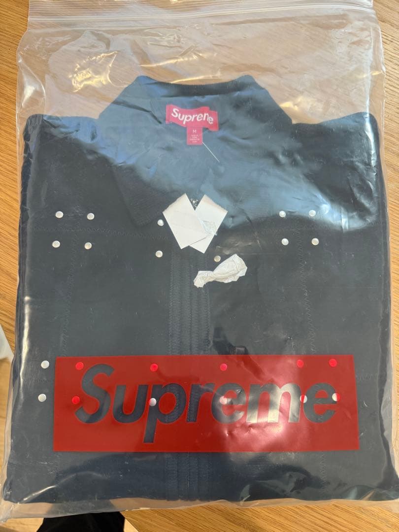 supreme Studded Suede Zip Up Cardigan - メルカリ
