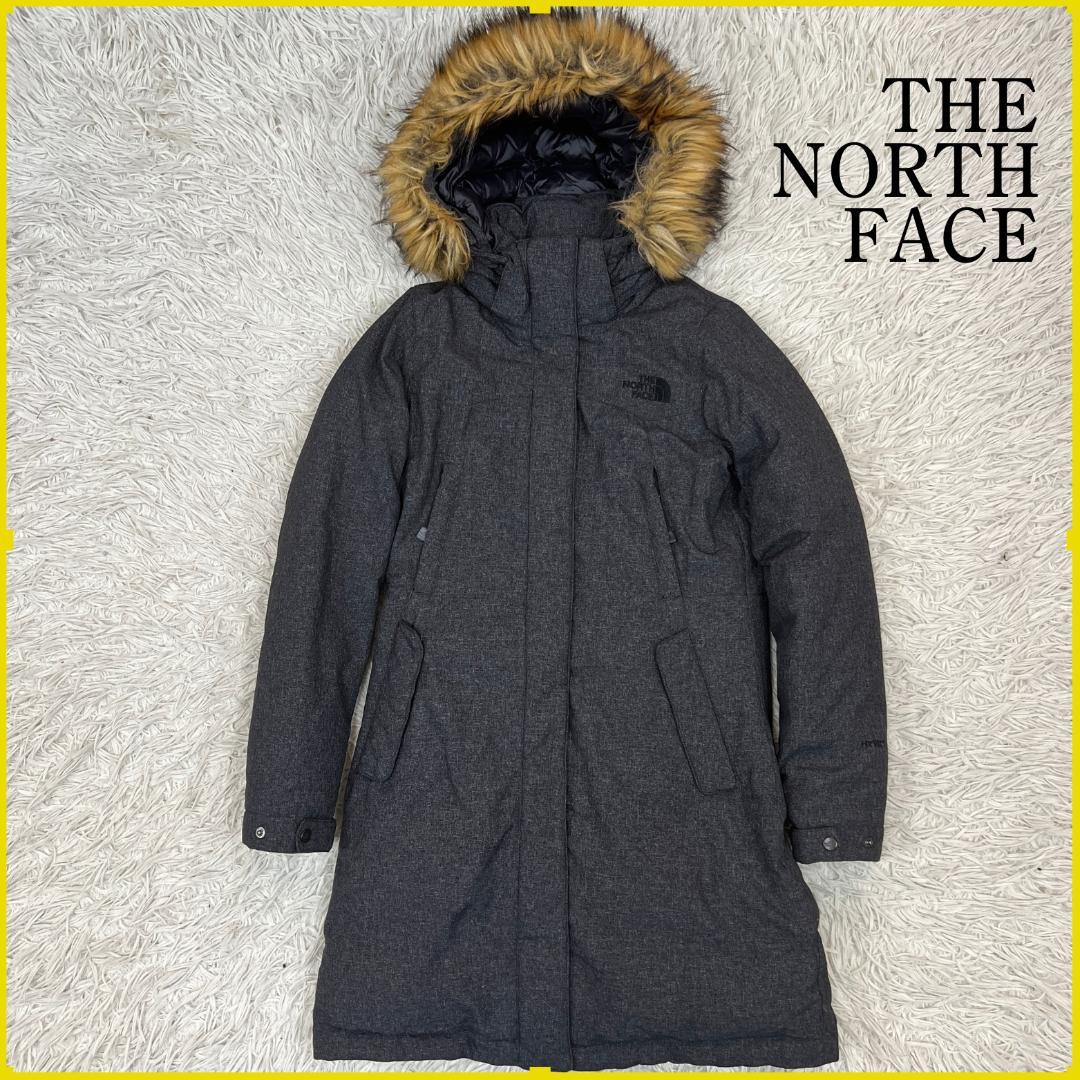 《美品》ザノースフェイス ファー付き ダウンコート レディース 85 (M)