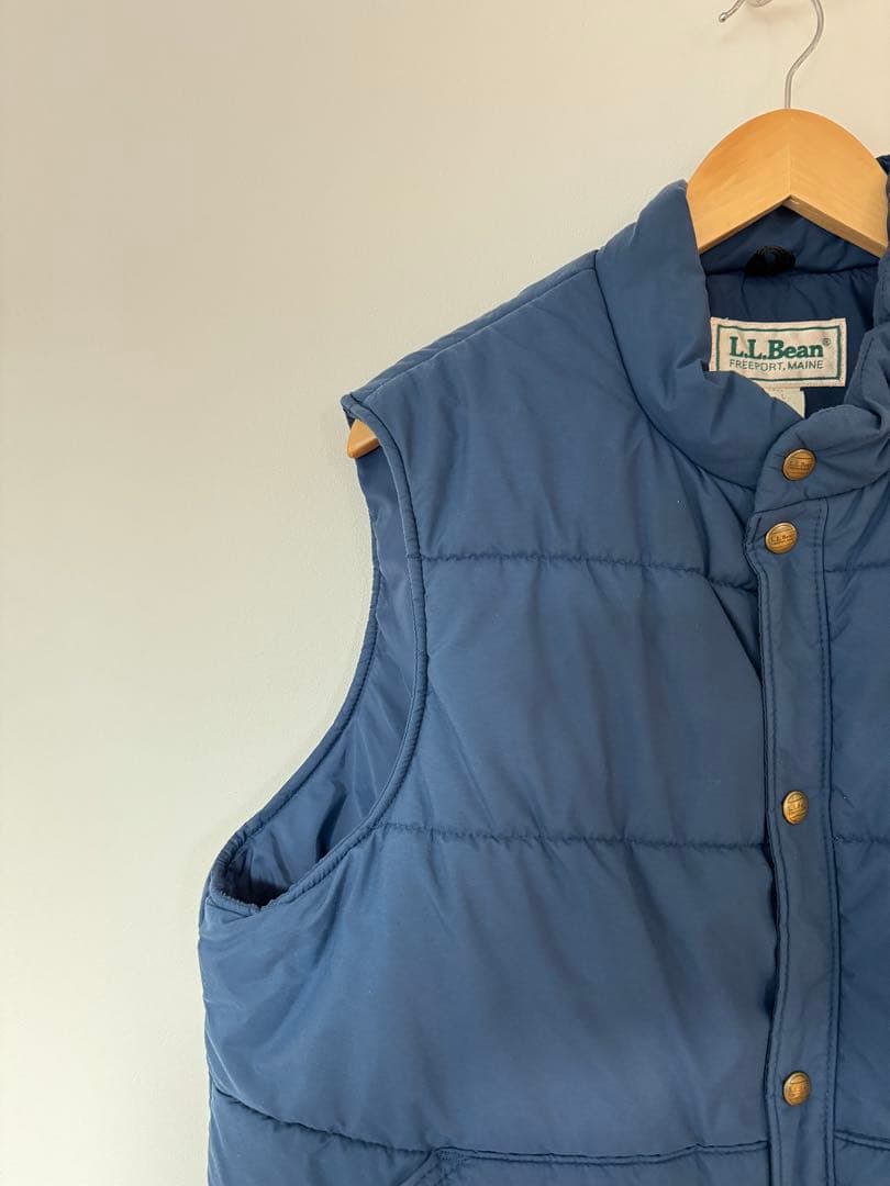 【美品】80's エルエルビーン L.L.Bean 中綿ベスト L ネイビー