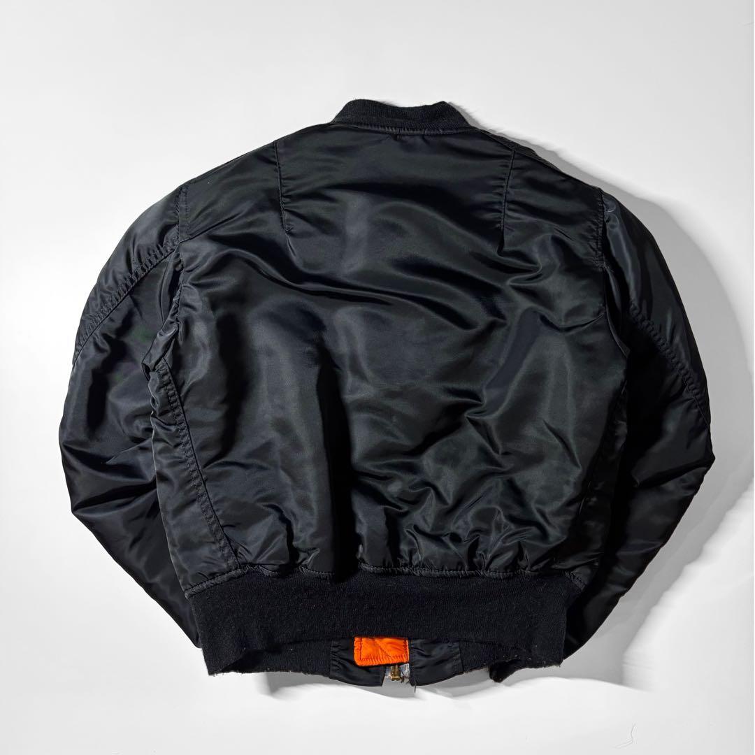 80s 初期モデル USA製 ALPHA MA-1 ジャケット ブラック S - メルカリ