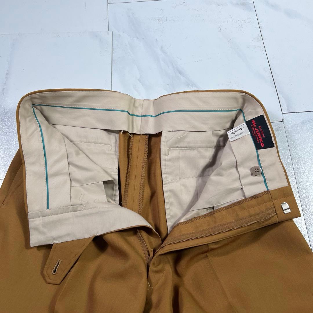 90s Mr.JUNKO ダブル セットアップ スーツ ウール ブラウン L