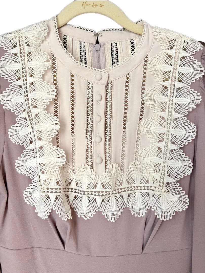 ワンピース Le Grand Midi Dress -rose beige-