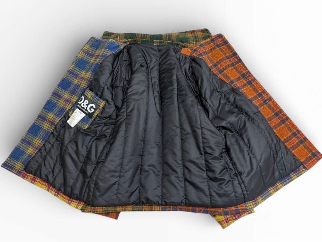 DOLCE &GABBANA ドルガバ チェック 古着 イタリア製 アウター