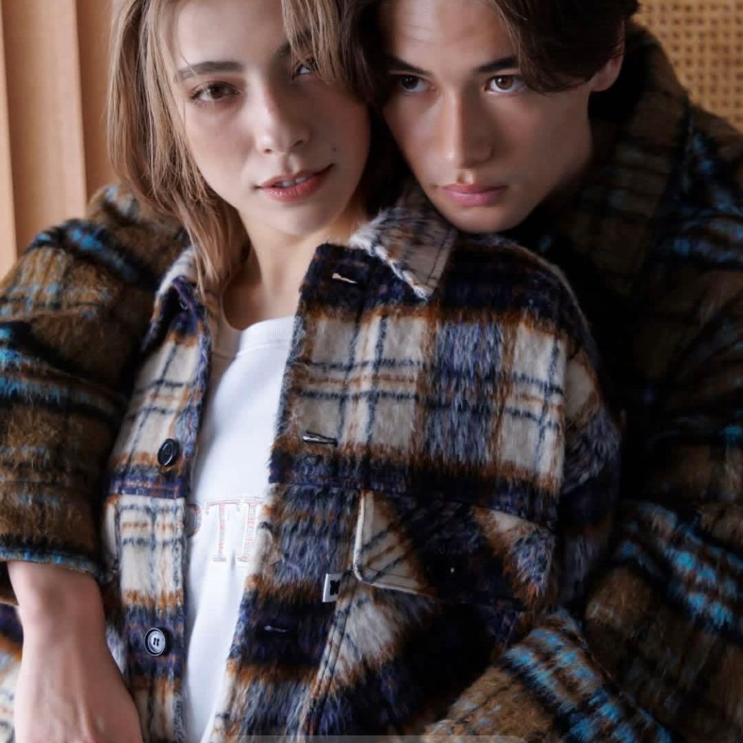 NAPTIME チェック中綿ジャケット Mサイズ アイボリー - メルカリ