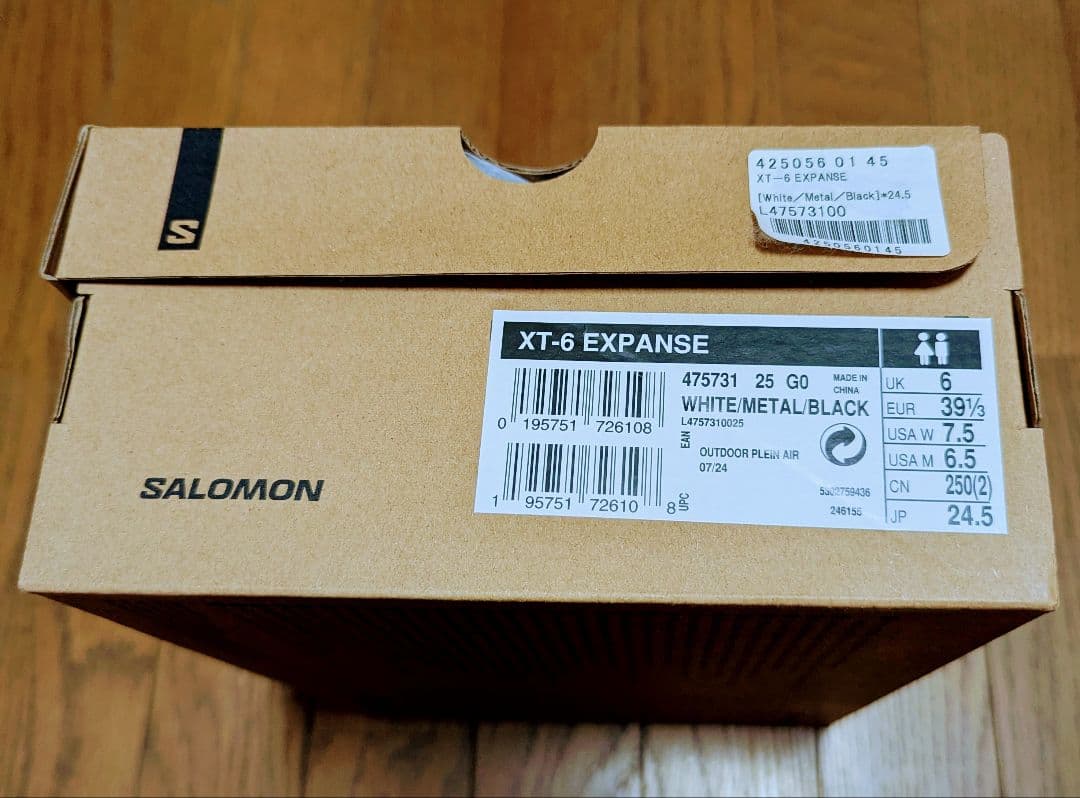 【新品未使用】SALOMON XT-6 EXPANSE　24.5cm（タグ無し）