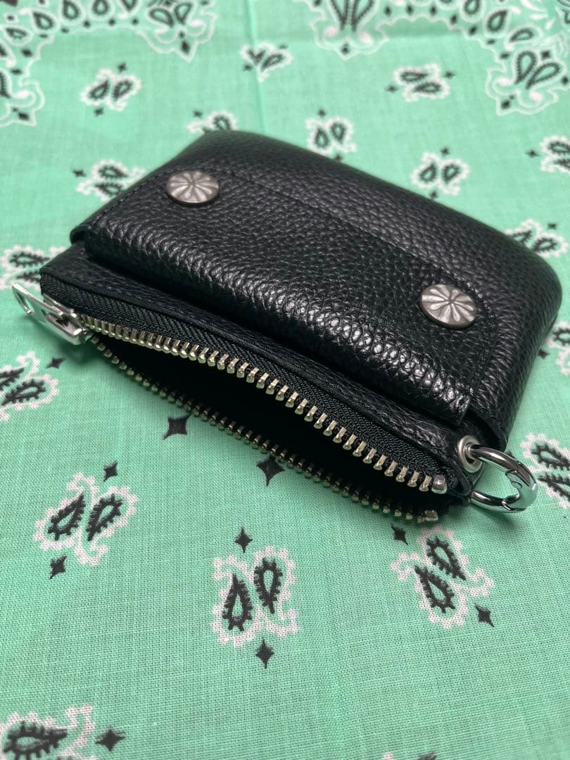 ⁡《Zipper Compact Wallet》⁡ BLACK 財布