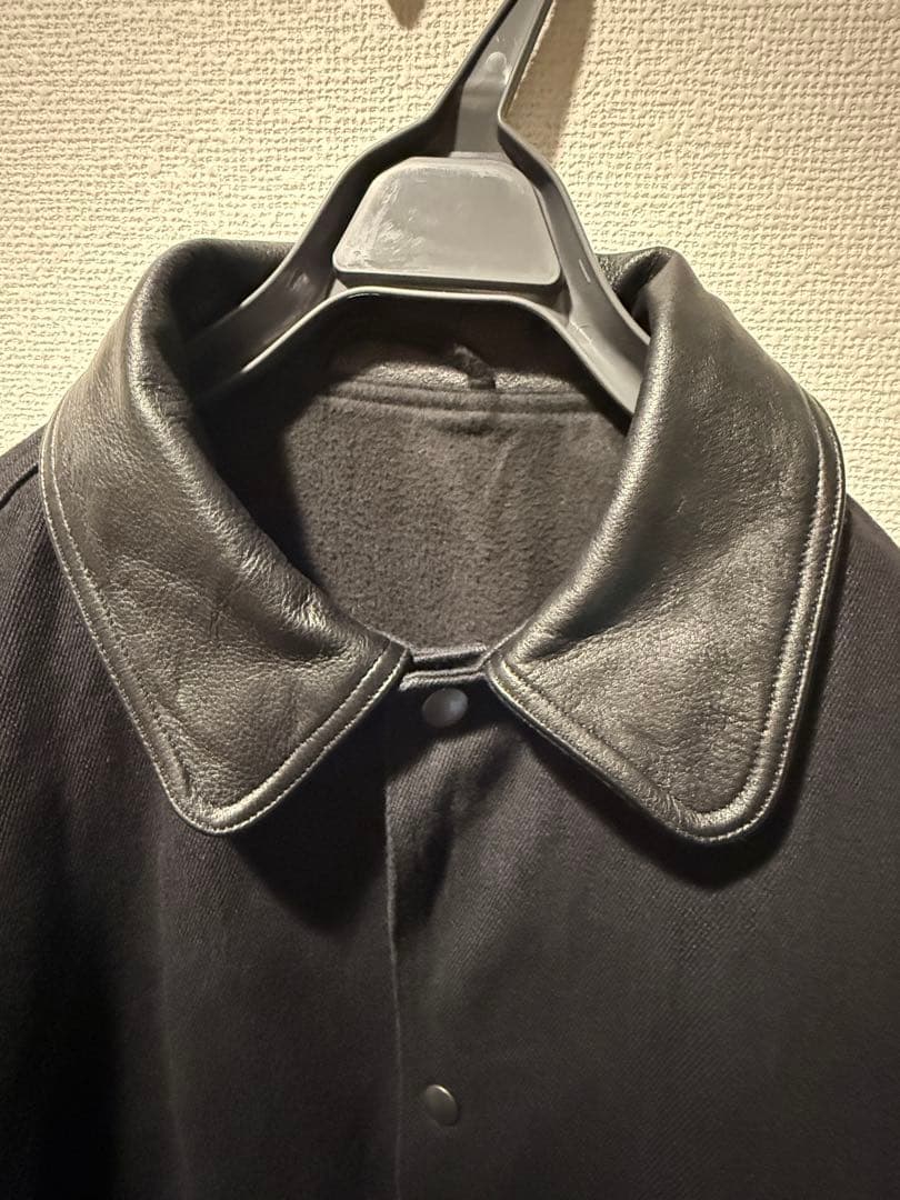 25AW COMOLI デニム レザーワークジャケット サイズ1 襟レザー - メルカリ