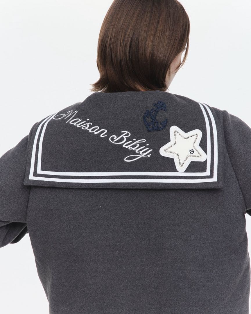 新品未使用】Bibiy. セーラー襟ジャケット ダウンショートコート