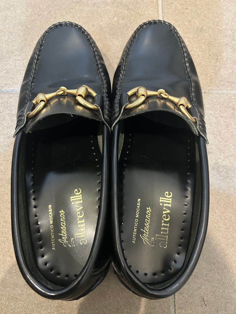 ♡美品】allureville×ARTESANOS ローファー 黒 - メルカリ