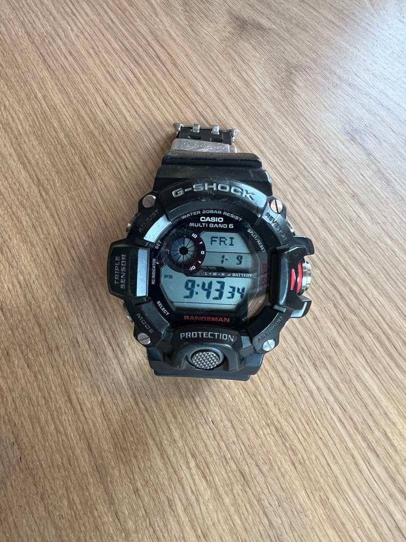 ノリCASIO G-SHOCK gw-9400j RANGEMAN GW9400-1 | Black Triple Sensor Rangeman Men's Watch G-SHOCK | CASIO