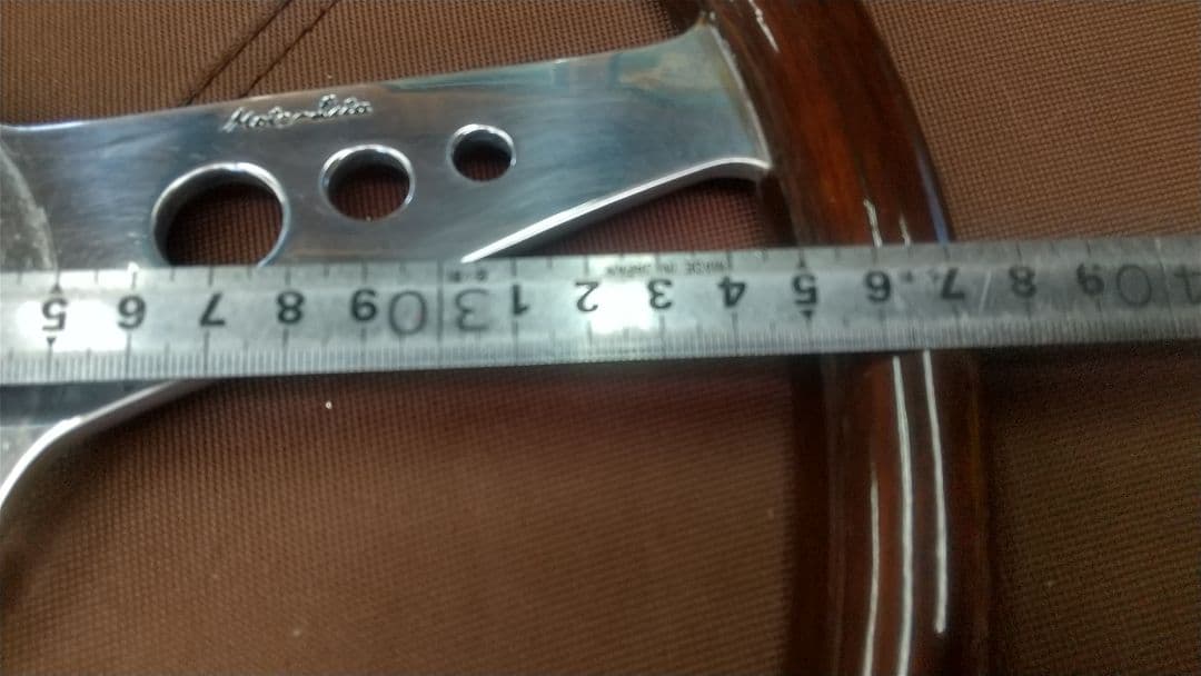 モトリタ マホガニー ステアリングホイール 37.5cm 美品