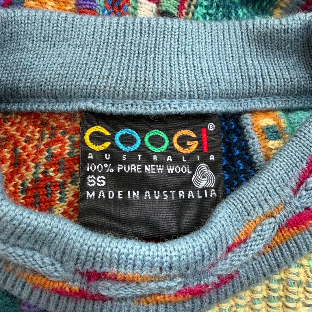 美品 COOGI 3Dニット クージー 総柄ニット 好配色 クージー SS - メルカリ