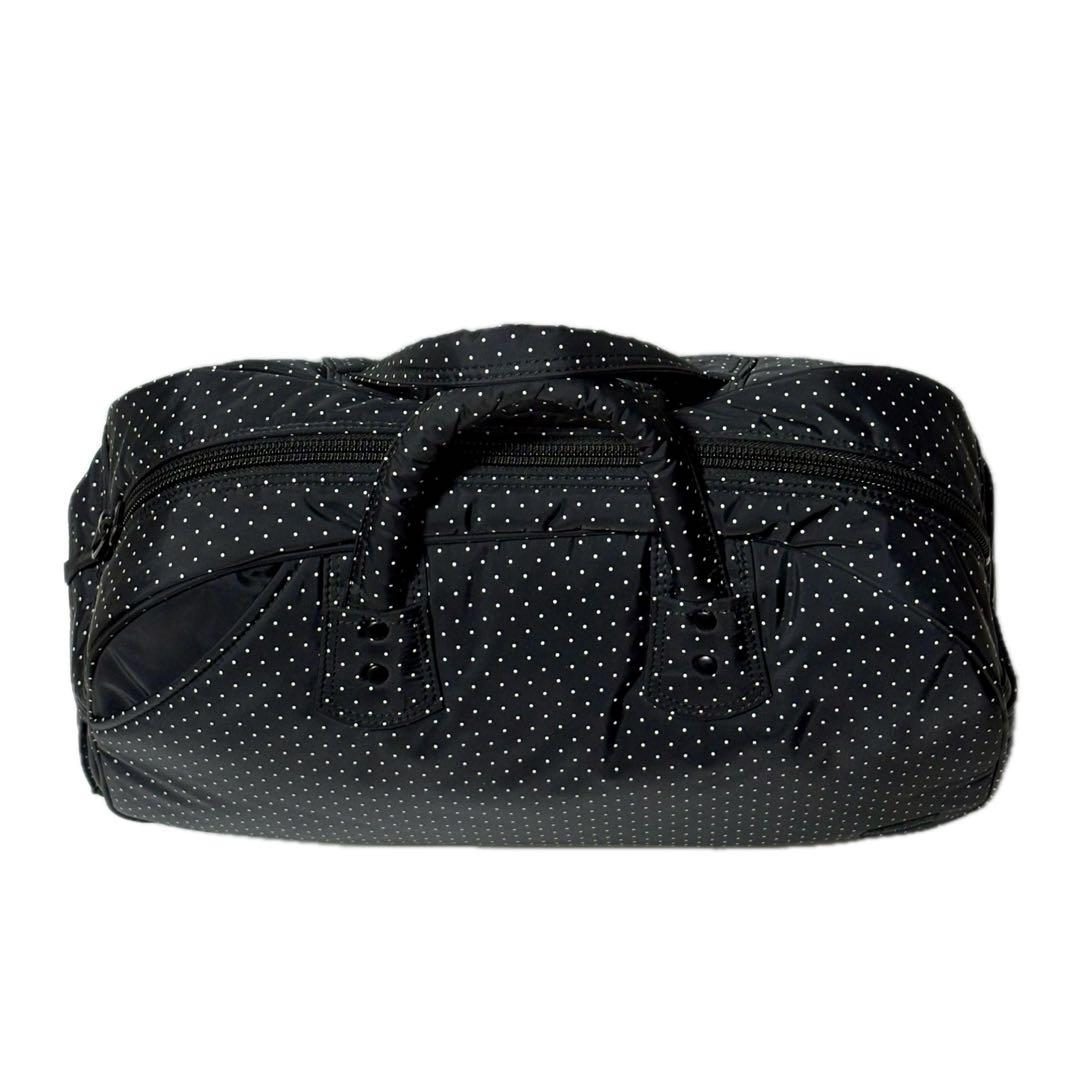 美品！ヘッドポーター ブラックビューティー ドット柄 ボストンバッグ